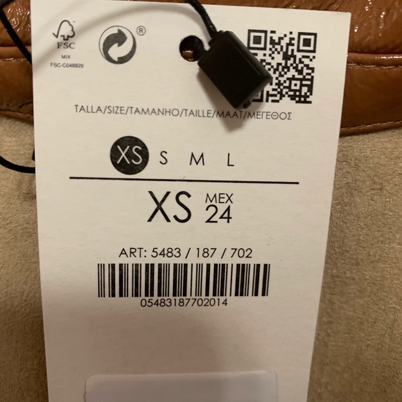 🌹NWT. Bershka Faux Vinyl Dress with belt. Size XS - Picture 7 of 8